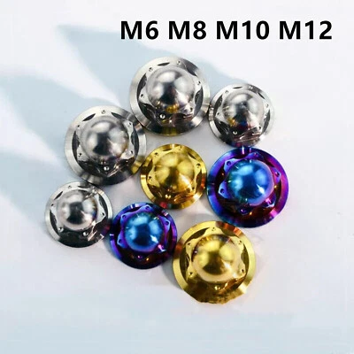 M6 M8 M10 M12 TC4 Titanium Dome Head Nut Acorn Nut for Motorcycle Tuning - Image 1 of 4