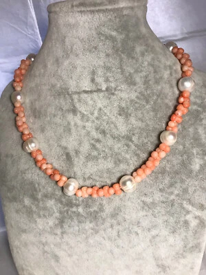 Zierliche echte Perlen-Korallenkette Natur-Korallen *Rosa+Engelhaut* - Bild 1 von 4