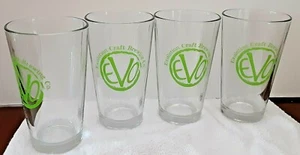 4 EVOLUTION CRAFT BREWING COMPANY Pint Glasses Collector - Home Bar - Man Cave - Picture 1 of 7