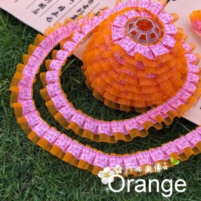 Volantes Cinta Punto Plisado Encaje Ribete Hágalo Usted Mismo Muñeca Vestido Falda Tela Costura Artesanía Hágalo Usted Mismo Foto 1 de 4