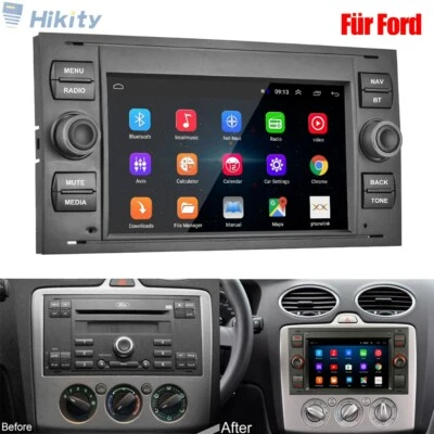 für Ford Mondeo Transit Focus Fusion Fiesta Android GPS Navi Autoradio Bluetooth - Bild 1 von 4