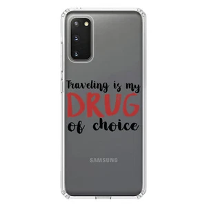 Clear Case for Galaxy S (Pick Model) Traveling is My Drug of Choice - Picture 1 of 12