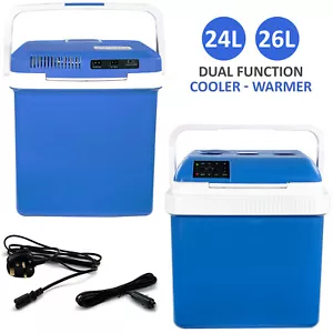 24L/26L Cooler Hot/Cold Portable Cool Box Car Home Electric 240V AC / 12V DC - Picture 1 of 25