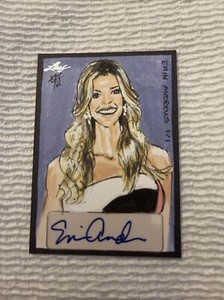 2014 Leaf Pop Century 1/1 Sketch Card Erin Andrews Autograph