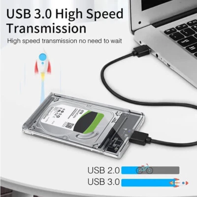 UNIONSINE 2,5" 6TB USB 3.0 HDD SSD Festplattengehäuse 6Gbps, Sata zu USB Adapter Case UASP