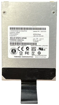 Toshiba Solid State Drive THNSNC128GCSJ SATA II 2.5 in 128 GB - Image 1 of 4