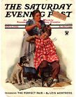 1933 Saturday Evening Post Cover seulement - 11 novembre - Anderson - Coupe de cheveux barbier
