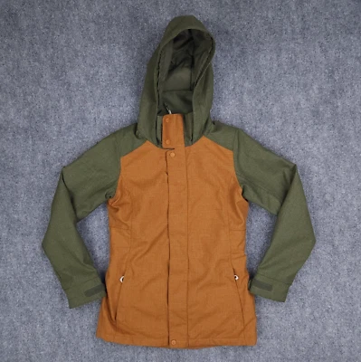 Burton Jacket Men XS Brown Green Living Lining Thermolite Snowboard Jet Set Snow - Image 1 of 4