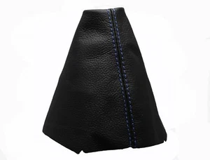 VW EOS (2006-2015) Faltenbalg Schalthebel 100% Leder - Naht hellblau - Bild 1 von 1