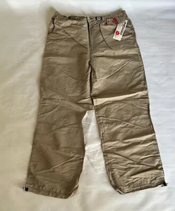 INDIGO JEANS TAUPE TROUSERS UNISEX POLYESTER FABRIC/MATERIAL - Picture 1 of 5