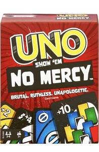 UNO SHOW EM' NO MERCY card game Multi Coloured New Twists From UNO Kids Game New - Picture 1 of 6