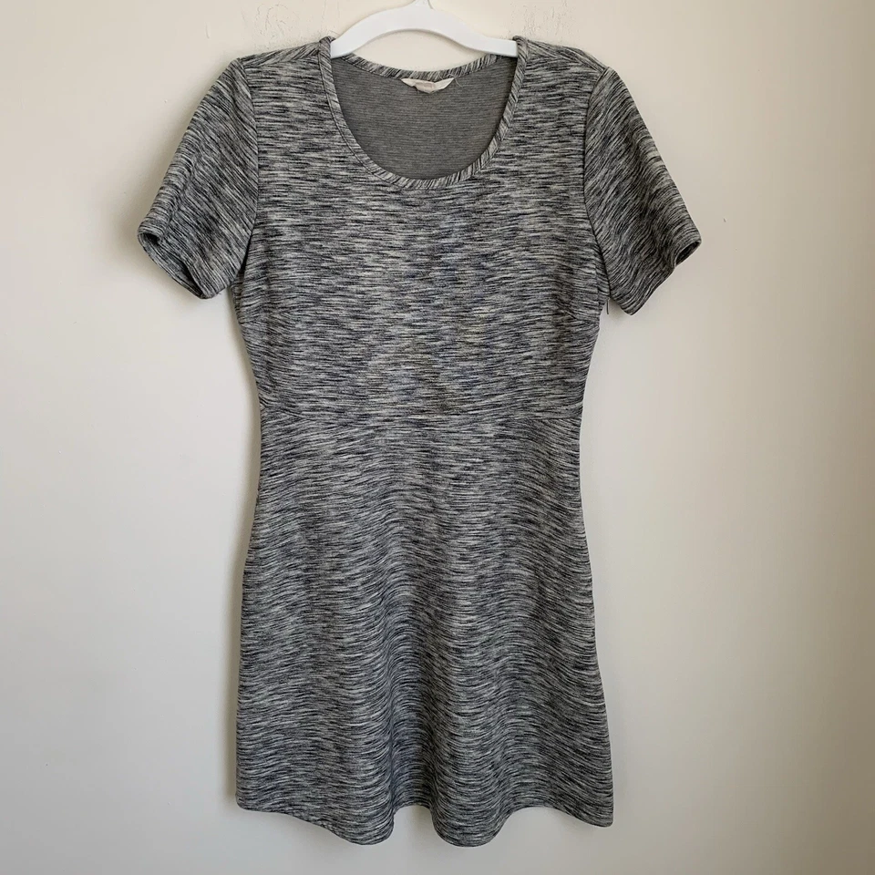 Vestido Vaina Tul Tweed S Negro Gris Crema Texturizado A60560 Trabajo Carrera Corto Foto 1 de 4