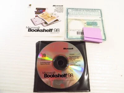 Microsoft Bookshelf 98 Reference Library CD-ROM Windows NT Books, Vintage - Image 1 of 3