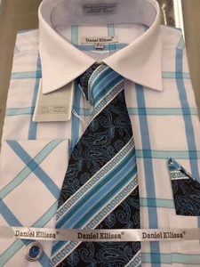 Beautiful Dress Shirts for Men with Tie,Hanky & Cufflinks - Picture 1 of 1
