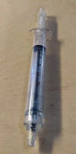 Vintage Special Plastic Ballpoint Pen shaped like a medical syringe - Picture 1 of 2