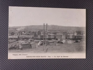CPA 60 RESSONS-SUR-MATZ - Un Dépôt de Matériel - Imagen 1 de 2