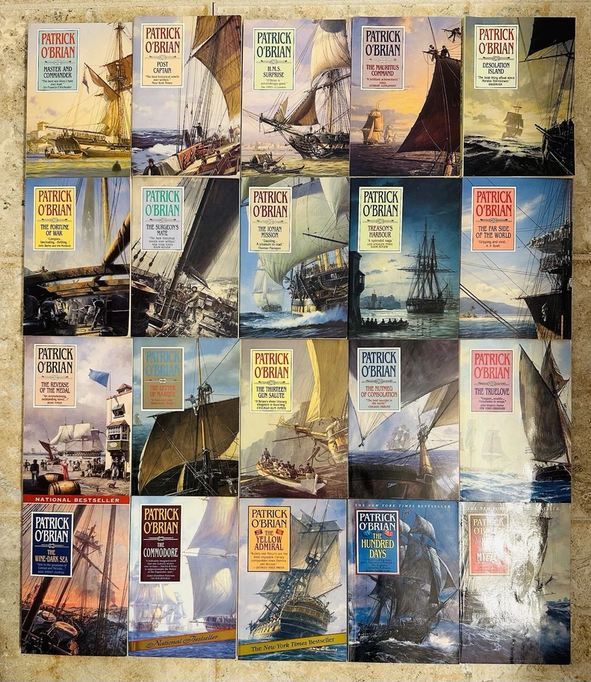 Complete Set of 20 Patrick O'Brian Aubrey Maturin Series Paperback Books #1-20 - Image 1 of 3
