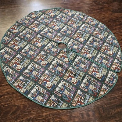 Quilted Santa Tree Skirt For Christmas Tree - Image 1 of 4