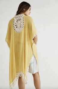 Reloj de sol Free People Sunshine crochet caftán color amarillo talla única para mujer” - Imagen 1 de 10