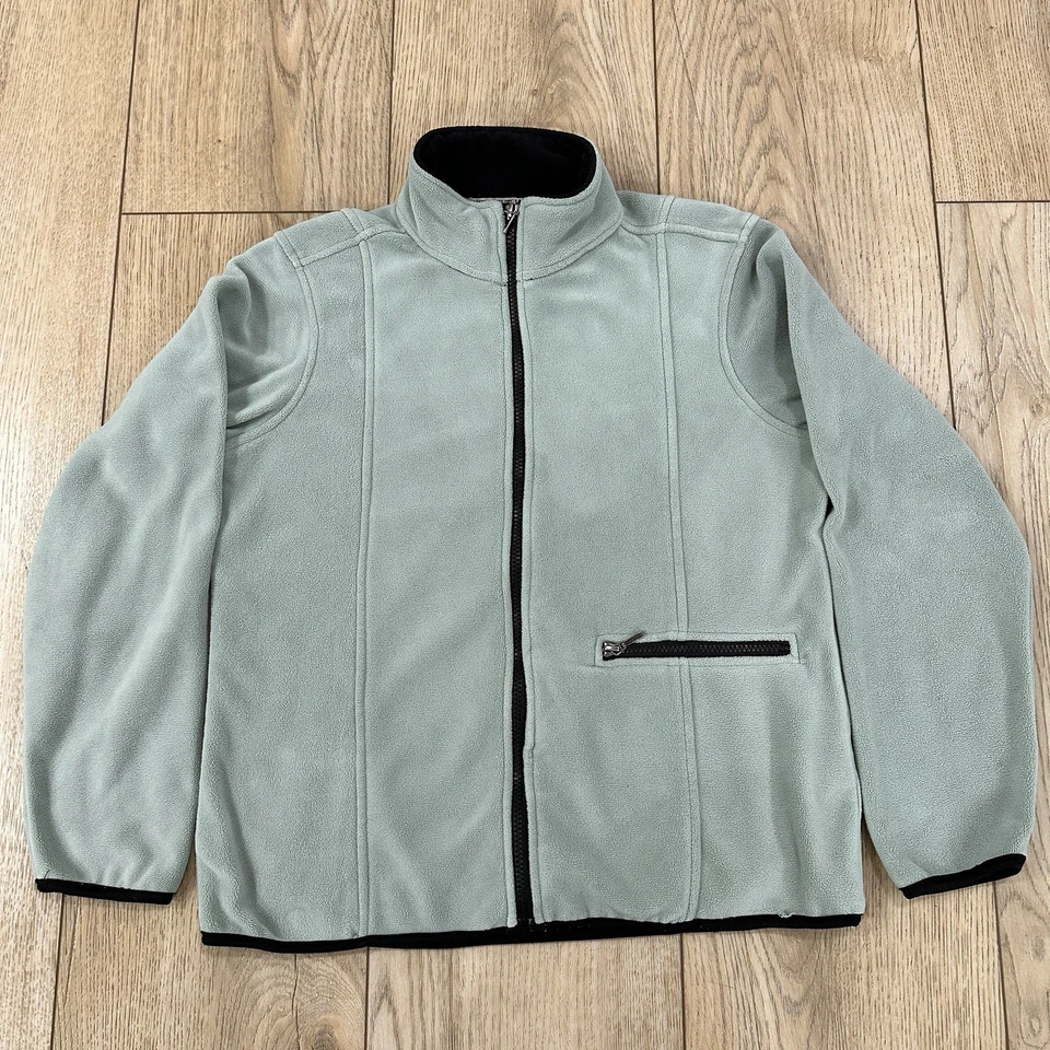 Chaqueta CHESTNUT HILL Mujer Microfleece Cremallera Completa Est 1919 Verde Talla S Foto 1 de 4