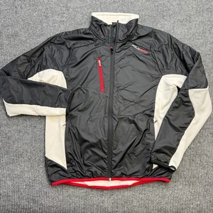 Ralph Lauren Polo Sport Jacket Mens Large Black Hybrid Tech Fleece Windbreaker - Picture 1 of 10