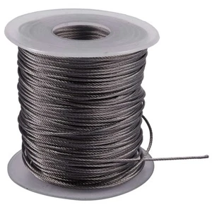 Levage de levage 7x7 1mm Dia en acier inoxydable flexible fil Corde 177Ft Q7P7 - Afbeelding 1 van 8