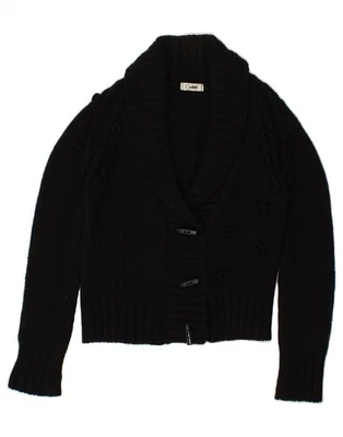 CARDUCCI Mujer Cárdigan Suéter Reino Unido 14 Mediano Negro Acrílico SW15 Foto 1 de 3