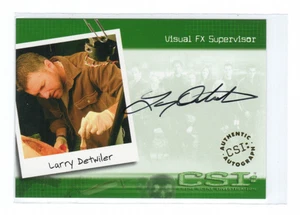 CSI Series 1 2003 Auto Autograph CSI-A18 Larry Detwiler Visual FX Supervisor - Picture 1 of 4