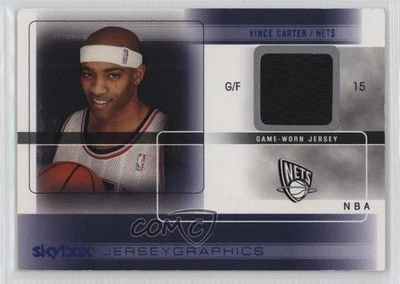 2004-05 Skybox Autographics Jerseygraphics Blue Vince Carter #J-VC HOF - Image 1 of 2