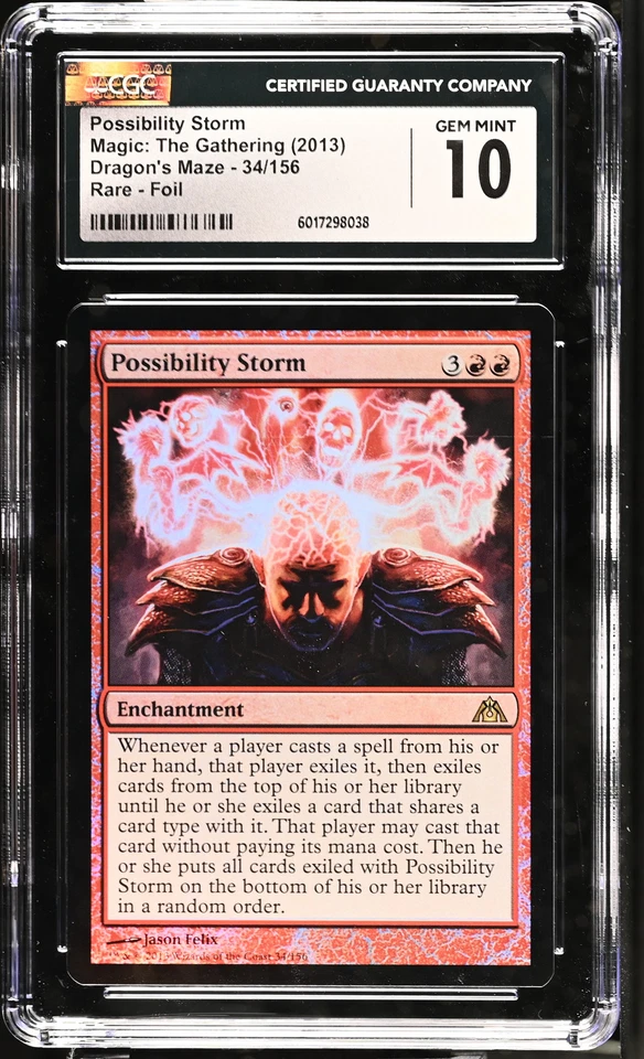 POSSIBILITY STORM Dragon's Maze Foil Rare CGC 10 Gem Mint MTG [Nostalgium] - Image 1 of 2