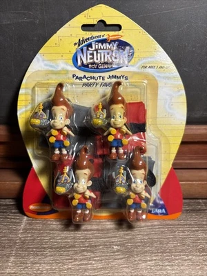 Vintage 2002 Adventures Jimmy Neutron Parachute Party Favors Nickelodeon 4 Pc D8 - Image 1 of 4
