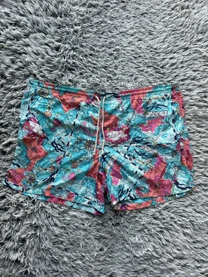 Шорты мужские Lilly Pulitzer 2XL синие розовые капри карта для плавания на сундуке тропический пляж - Изображение 1 из 4