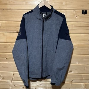 FootJoy Hlv2 Waterproof Jacket Grey and Blue Full Zip Size Medium - Picture 1 of 12
