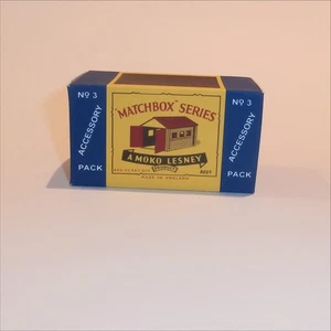 Matchbox Lesney Accessory Pack 3a Single Car Garage Empty B Style Repro Box - Picture 1 of 4