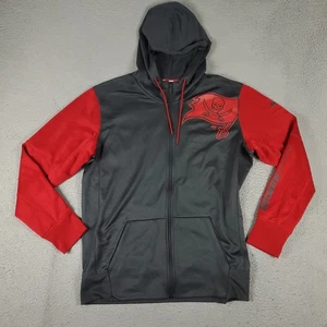 Nike Tampa Bay Buccaneers Sweater Mens Large Gray NFL Full Zip Hoodie Sweatshirt - Picture 1 of 9