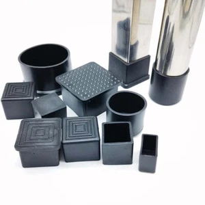 Protectores de suelo para patas de silla cubiertas para patas de mesa protectores de patas de muebles de PVC negro - Imagen 1 de 90