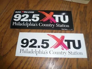 92,5 XTU Philadelphia's Country Station Aufkleber - zwei für einen Preis - Vintage - Bild 1 von 1