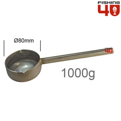 FISHING4U Moldes de plomo para pescar acero inoxidable 1000gr
