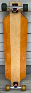 38” Longboard w/ 65mm Kryptonics Wheels & Trucks Wood Finish 9” Wide Skateboard - Picture 1 of 24