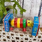 Vintage Rainbow Hippo Toddler Toy Baby Toy Learning Toy NOS 1960s