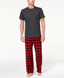 $95 Club Room Men Gray Short Sleeve Crew Neck Cotton Pajama Pj Tee Top T Shirt M - Picture 1 of 1