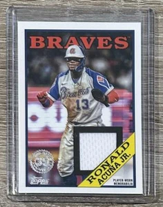 2023 Topps Series 2 #88R-RA Ronald Acuña Jr. 1988 35th Anniversary Jersey Relic - Picture 1 of 2