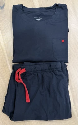 NEW Zimmerli Swiss First Class Black Cotton Lounge Pajama Set Size M - Image 1 of 4