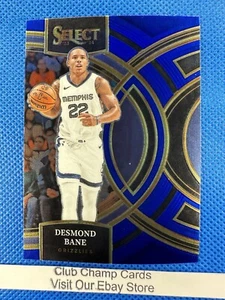 2023-24 #162 Desmond Bane Panini Select Premier Blue Grizzlies - Picture 1 of 2
