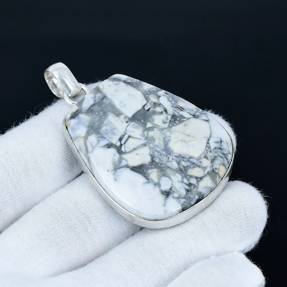 Colgante de joyería de plata de ley 925 hecho a mano con piedras preciosas de mookaita de 2,21" Foto 1 de 1