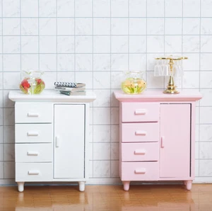 1/12 Casa de Muñecas Miniatura Armario Zapatero Cajón Aparador Almacenamiento de Juguetes - Imagen 1 de 9