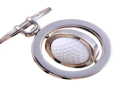 LL-GOLF ® LL-Golf® drehbarer Golfball Schlüsselanhänger 3D Optik / Golf Geschenk Anhänger