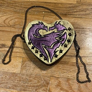Walt Disney Descendants Villain Evie Mal Shoulder Heart Shape Chain Strap Purse - Picture 1 of 6