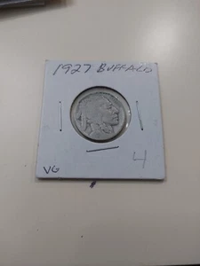 1927 Buffalo Nickel VG - Picture 1 of 5