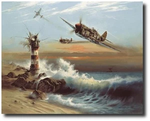 Lighthouse Louie Artist Proof by Heinz Krebs-Signed by Maj. Gen. Gordon Austin - Picture 1 of 1